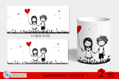 LOVE mug wrap Sublimation|LOVE mug 11oz 15oz| valentines day Product Image 2
