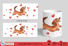 Dogs mug wrap Sublimation|mug 11oz 15oz|Happy valentines day Product Image 2