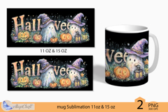 Halloween Mug Wrap Sublimation|ghost print|31 october witch Product Image 2