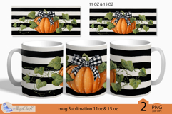 Thanksgiving mug Sublimation|Pumpkin mug 11oz 15oz buffalo Product Image 1