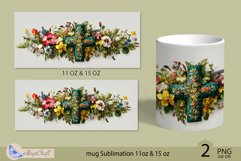 Happy Easter mug Sublimation| Easter cross mug 11oz 15oz Product Image 2