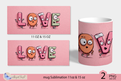 LOVE mug wrap Sublimation|funny love design mug| love decor Product Image 2