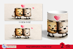 LOVE mug wrap Sublimation|toilet paper love mug| valentines Product Image 2