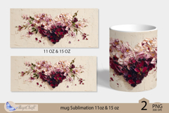Valentines day mug Sublimation|hearts mug warp 11oz 15oz Product Image 2