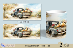 Halloween mug Sublimation|Pumpkin mug 11oz 15oz|truck| fall Product Image 2