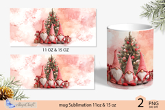 Gnomes Mug Christmas Sublimation| Design Mug Wrap 11oz 15oz Product Image 2