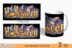 Halloween Mug Wrap Sublimation|ghost print|31 october witch Product Image 2
