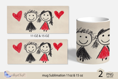 LOVE mug wrap Sublimation|LOVE mug 11oz 15oz| valentines day Product Image 2