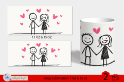 LOVE mug wrap Sublimation|LOVE mug 11oz 15oz| valentines day Product Image 2