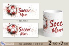 Soccer Mom mug wrap Sublimation|mug 11oz 15oz| Mother&#039;s Day Product Image 2
