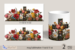 Happy Easter mug Sublimation| Easter cross mug 11oz 15oz Product Image 2