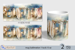 Halloween ghost mug Sublimation|Pumpkin mug 11oz 15oz| fall Product Image 2