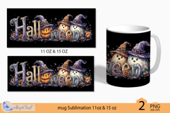 Halloween Mug Wrap Sublimation|ghost print|31 october witch Product Image 2