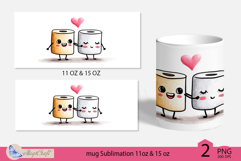 LOVE mug wrap Sublimation|toilet paper love mug| valentines Product Image 2