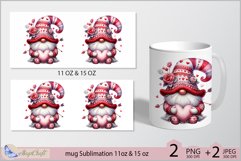 Valentines day mug Sublimation|Gnomes mug 11oz 15oz| love Product Image 2