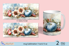 Thanksgiving mug Sublimation|Pumpkin mug 11oz 15oz|sunflower Product Image 2