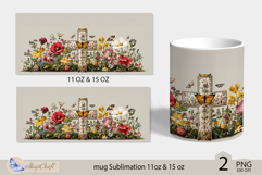 Happy Easter mug Sublimation| Easter cross mug 11oz 15oz Product Image 2