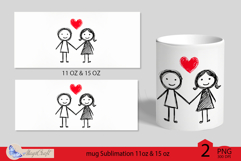 LOVE mug wrap Sublimation|LOVE mug 11oz 15oz| valentines day Product Image 2