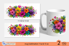 Valentines day mug Sublimation|hearts mug warp 11oz 15oz Product Image 2