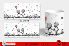 LOVE mug wrap Sublimation|LOVE mug 11oz 15oz| valentines day Product Image 2