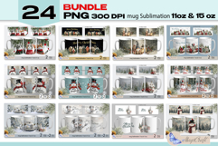 Mug Christmas Sublimation| Design Mug Wrap 11oz 15oz |Gnomes Product Image 2