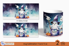 Ghost Mug Wrap Sublimation|Halloween print|31 october poison Product Image 2