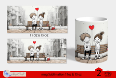 LOVE mug wrap Sublimation|LOVE mug 11oz 15oz| valentines day Product Image 2