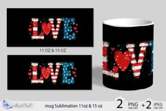 LOVE mug wrap Sublimation|LOVE mug 11oz 15oz| love decor Product Image 2