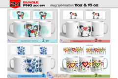 Valentines mug Sublimation|Valentines hearts mug warp Bundle Product Image 5