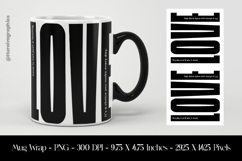 Love Mug Wrap Sublimation Design PNG Product Image 1