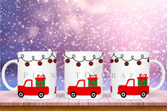 Bundle 6 Christmas Mug Sublimation Wrap SVG 11oz - 15oz Product Image 3