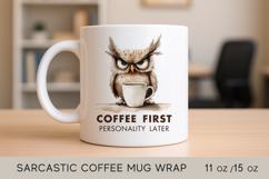 sarcastic mug wrap, funny mug wrap, office humor mug Product Image 1