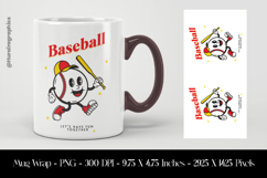 Baseball Let,s Have Fun Together Mug Wrap Sublimation Design Product Image 1