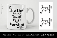 The Best Version of you Mug Wrap Sublimation Design PNG Product Image 1