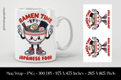 Ramen Time Mug Wrap Sublimation Design PNG Product Image 1