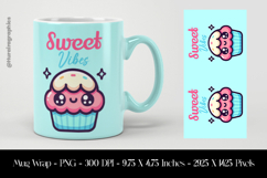 Sweet Vibes Mug Wrap Sublimation Design PNG Product Image 1