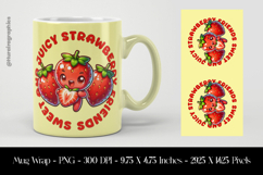 starwberay Juicy And Sweet Friends Mug Wrap Sublimation Product Image 1
