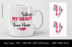 Romantic Heart Quote Mug Wrap Sublimation Design PNG Product Image 1