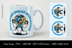 Smiles World Wild Mug Wrap Sublimation Design PNG Product Image 1