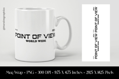 Point Of View World Wide Mug Wrap Sublimation Design PNG Product Image 1