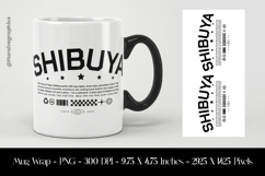 Shibuya Mug Wrap Sublimation Design PNG Product Image 1