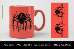Spider Man Mug Wrap Sublimation Design PNG Product Image 1