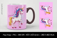 Unicorns are Real Mug Wrap Sublimation Design PNG Product Image 1