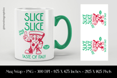 Slice Slice Pizza Power Mug Wrap Sublimation Design PNG Product Image 1