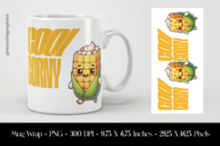 Cool Corny Mug Wrap Sublimation Design PNG Product Image 1