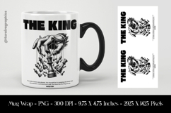 The King Mug Wrap Sublimation Design PNG Product Image 1
