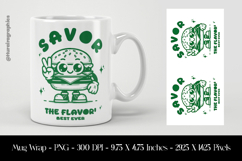 Savor The Flavor Best Ever Mug Wrap Sublimation Design PNG Product Image 1