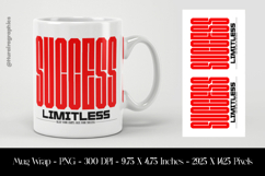 Success Limitless Mug Wrap Sublimation Design PNG Product Image 1
