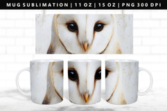 Owl 11oz, 15oz Mug Sublimation | Mug Wrap PNG Product Image 1