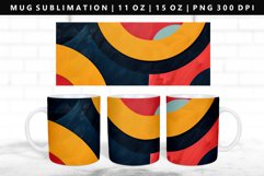 Retro Pop Art 11oz, 15oz Mug Sublimation | Mug Wrap PNG Product Image 1